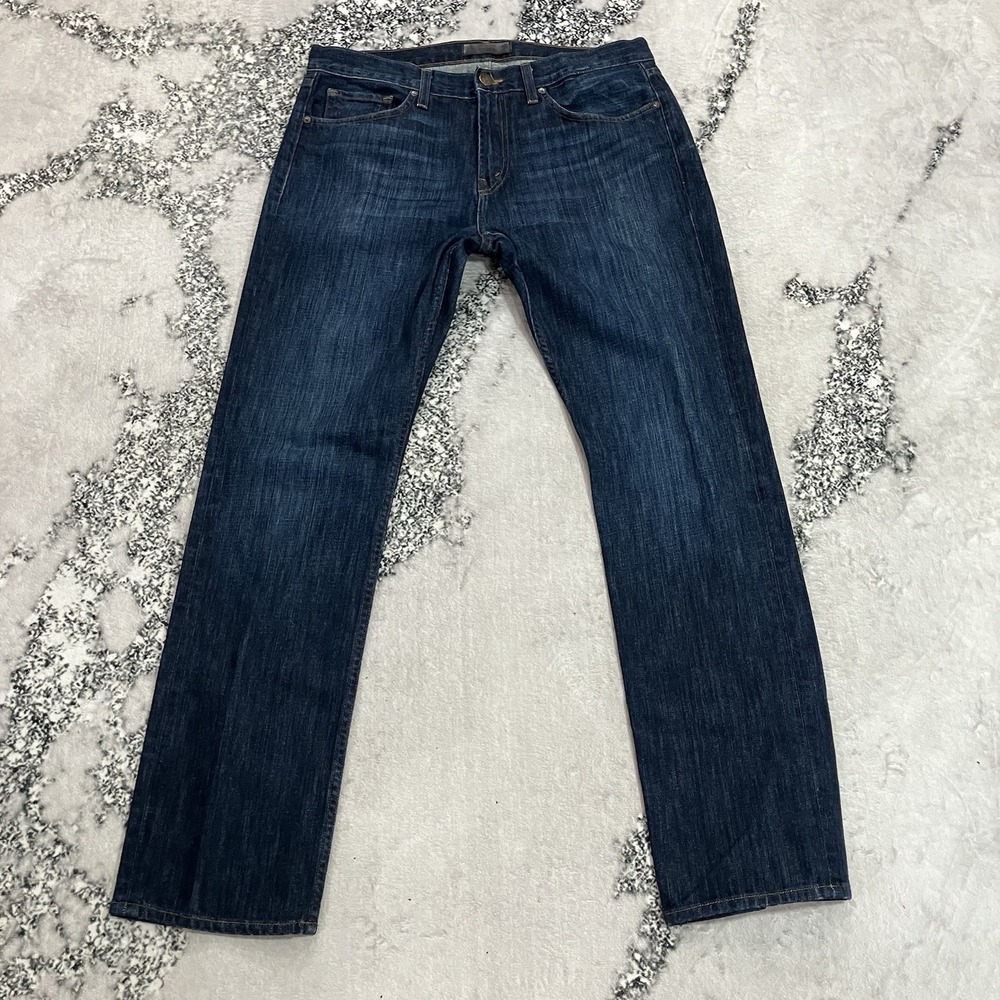 J Brand Kane Mens Size 36 Dark Wash Blue Jeans Slim Straight Leg Premium Denim